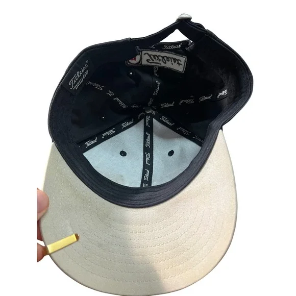 Titleist Golf‎ Footjoy FJ Hat Black New Era Adjustable Golf Ball Marker Mens Cap - Picture 6 of 6